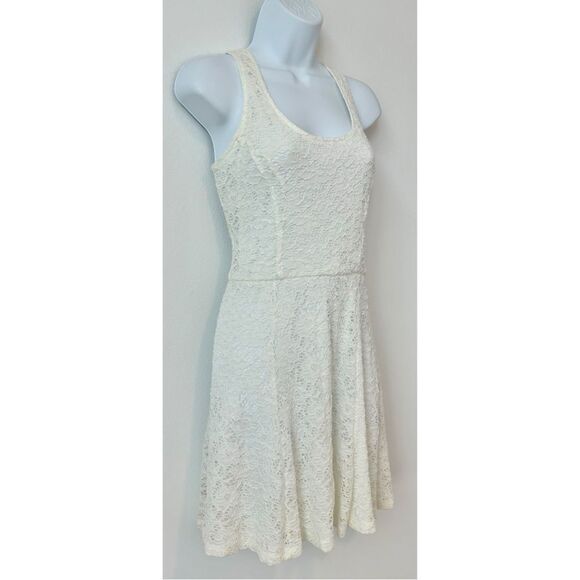 NWT Jessica Simpson Lace Lined Cloud Dancer Dress Womens Size Medium - Picture 2 of 12